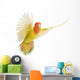 Portrait Rosy-faced Lovebird Flying Wall Decal