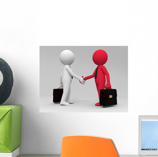 Shaking Hands Wall Mural