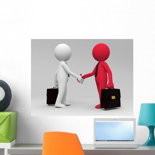 Shaking Hands Wall Mural