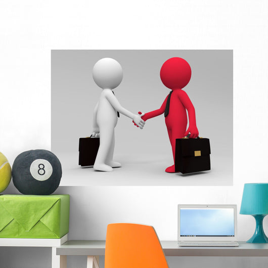 Shaking Hands Wall Mural