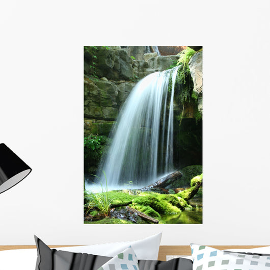 Mountain Stream Waterfall Wall Mural