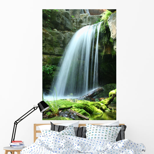 Mountain Stream Waterfall Wall Mural