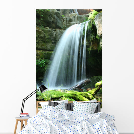 Mountain Stream Waterfall Wall Mural