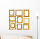 Set Gold Vintage Frame Wall Decal