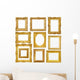 Set Gold Vintage Frame Wall Decal