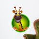 cute giraffe head cartoon Wall Decal