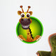 cute giraffe head cartoon Wall Decal