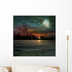 Ocean Sunset and Moon