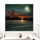 Ocean Sunset and Moon