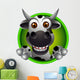 cute cow head cartoon Wall Decal