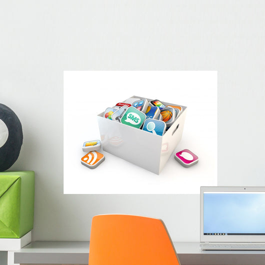 Application Software Storage Wall Decal