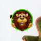 cute lion head cartoon Wall Decal