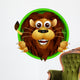cute lion head cartoon Wall Decal