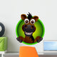 cute horse head cartoon Wall Decal