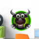 cute bull head cartoon Wall Decal
