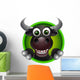 cute bull head cartoon Wall Decal