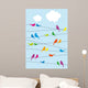 Birds Sitting Wire Vector
