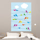Birds Sitting Wire Vector