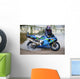motorcyclist and the motorcycle Wall Mural