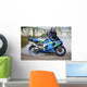 motorcyclist and the motorcycle Wall Mural