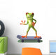 Frog Skateboard Wall Decal