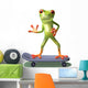 Frog Skateboard Wall Decal