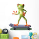 Frog Skateboard Wall Decal