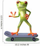 Frog Skateboard Wall Decal