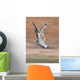 Fighting Grey Herons Wall Mural