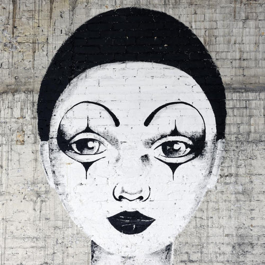 White Faced Clown Graffiti