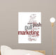 Push and Pull Marketing Concept Wall Decal