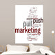 Push and Pull Marketing Concept Wall Decal