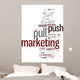 Push and Pull Marketing Concept Wall Decal