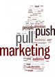 Push and Pull Marketing Concept Wall Decal