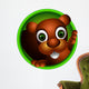 Cute Squirrel Head Wall Decal