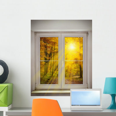 Autumn Views shown on a wall
