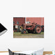 Old red tractors Wall Mural