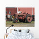 Old red tractors Wall Mural