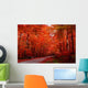 Red fall Wall Mural