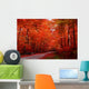 Red fall Wall Mural
