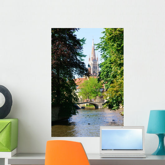 Minnewater Park and Church Wall Mural
