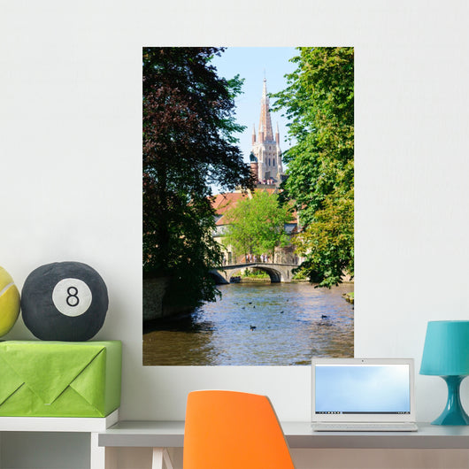 Minnewater Park and Church Wall Mural