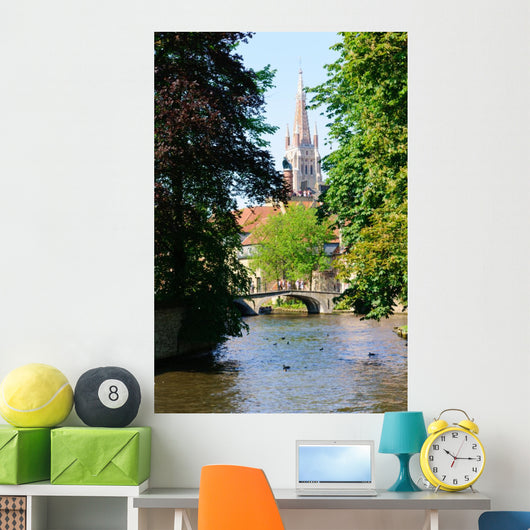Minnewater Park and Church Wall Mural