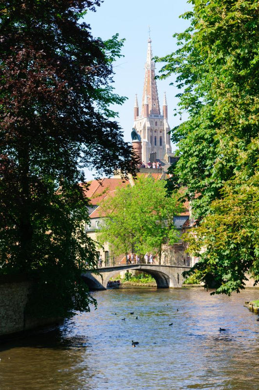 Minnewater Park and Church Wall Mural