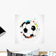 Abstract Colorful Grunge Soccer
