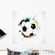 Abstract Colorful Grunge Soccer