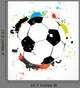Abstract Colorful Grunge Soccer
