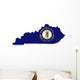 Kentucky Map Wall Decal