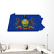 Pennsylvania Map Wall Decal
