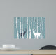 Birch Trees with Deer
